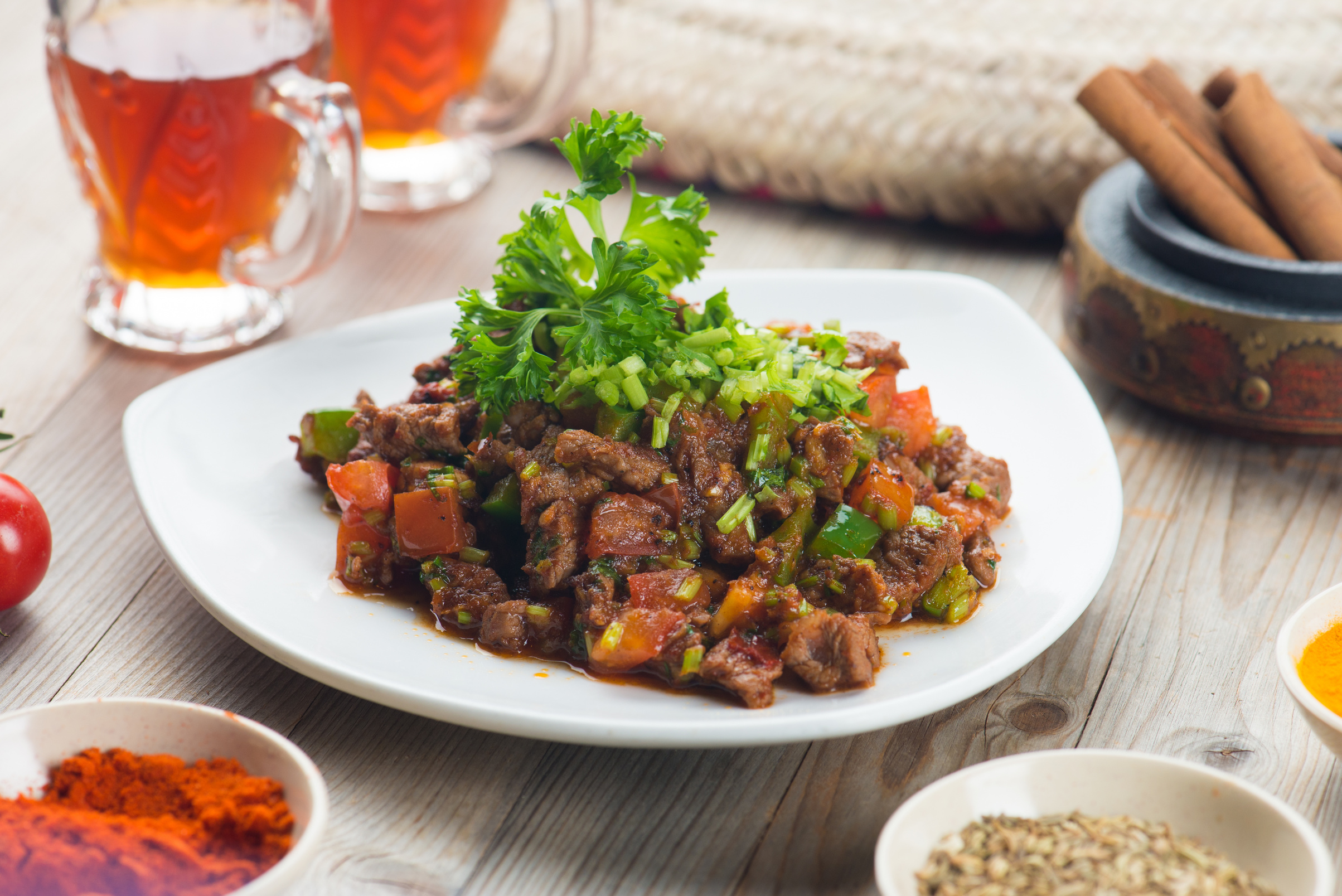 beef liver kebda, mugagal arabic food